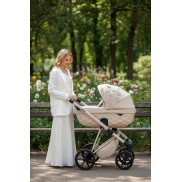 ADAMEX Бебешка количка Quantum Natura Leather Blossom ADAMEX Бебешка количка Quantum Natura Leather Blossom